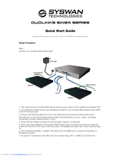 Syswan Duolinks SW24 Quick Start Manual