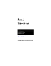 Texas Instruments TI-5045SVC Manual Book