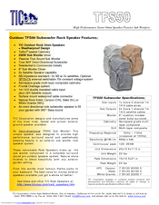 TIC TFS50 Specifications