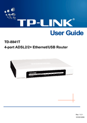 TP Link TD-8841T User Manual