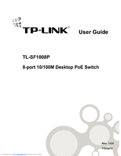 TP Link TL-SF1008P User Manual