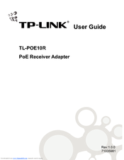 TP Link TL-POE10R User Manual