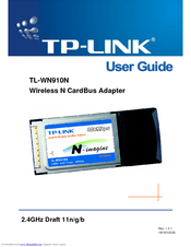 TP Link TL-WN910N - User Manual