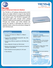 TRENDnet TW-200 Specifications