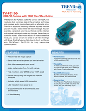 TRENDnet TV-PC100 Specifications