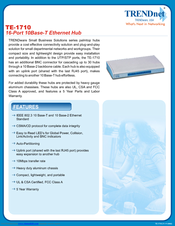 TRENDnet TE-1710 Specifications
