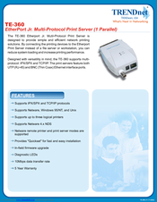 TRENDnet TE-360 Specifications