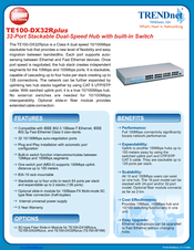 TRENDnet TE100-DX32Rplus Specifications