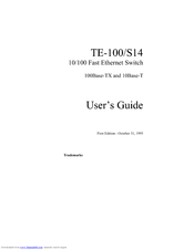 TRENDnet TE100-S14 User Manual