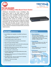TRENDnet TE100-S24WS Specifications