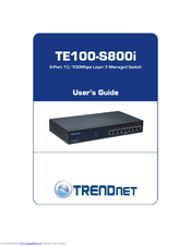 TRENDnet TE100-S800i User Manual