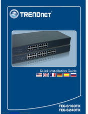 TRENDnet TEG-S240TX - DATA SHEETS Quick Installation Manual