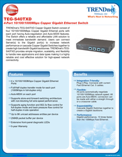 TRENDnet TEG-S40TXD Specifications