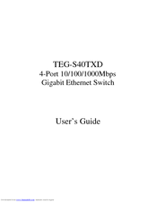 TRENDnet TEG-S40TXD User Manual