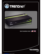 TRENDnet TEG-S80Dg Quick Installation Manual