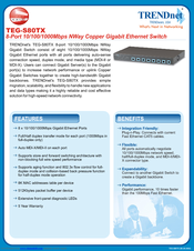 TRENDnet TEG-S80TX Specifications