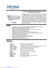 TRENDnet TS-D40G Features