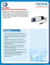 TRENDnet TA-102S Specifications