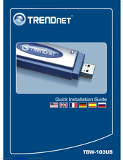 TRENDnet TBW-103UB Quick Installation Manual