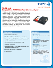 TRENDnet TE-CF100 Specifications