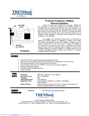 TRENDnet TE100-PCI Product Information