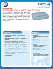 TRENDnet TE100-PS1 Specifications