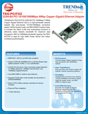 TRENDnet TEG-PCITX2 Specifications