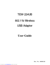 TRENDnet TEW-224UB User Manual
