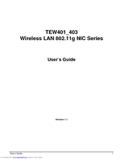 TRENDnet TEW-403 User Manual