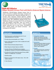 TRENDnet TEW-AP100plus Specifications