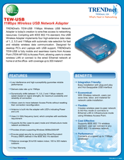 TRENDnet TEW-USB Specifications