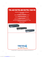 TRENDnet 401R - TK KVM Switch User Manual