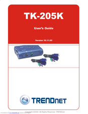 TRENDnet TK-205K - PS/2 KVM Switch User Manual