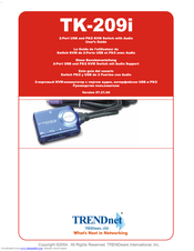 TRENDnet TK-209i User Manual