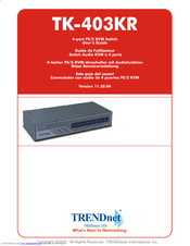 TRENDnet TK-403KR User Manual