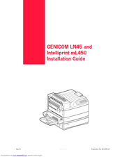 Genicom Intelliprint ML450 Installation Manual