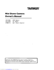 Tamron BTMDCV12 Owner's Manual