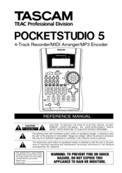 Tascam Pocketstudio 5 Reference Manual