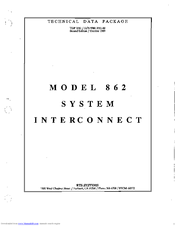 RTS 862 Technical Data Manual