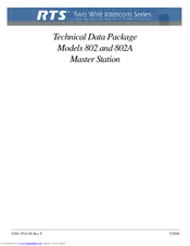 RTS 802 Technical Data Manual