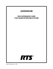 RTS Bus Expansion Card Connection Manual