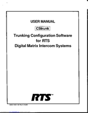 RTS Cstrunk User Manual