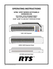 RTS EKP-96 Operating Instructions Manual