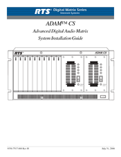 RTS MC-ADAM-CS System Installation Manual