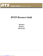 RTS RVON-I Resource Manual
