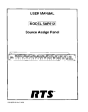 RTS SAP612 User Manual