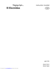 Electrolux EHG 7812 Instruction Booklet