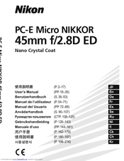Nikon Nikkor 45mm f/2.8P User Manual