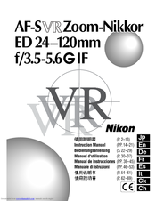 Nikon AF-S VR 24-120 f/3.5-5.6G IF-ED Instruction Manual