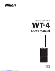 Nikon WT-4A - Wireless File Transmitter User Manual